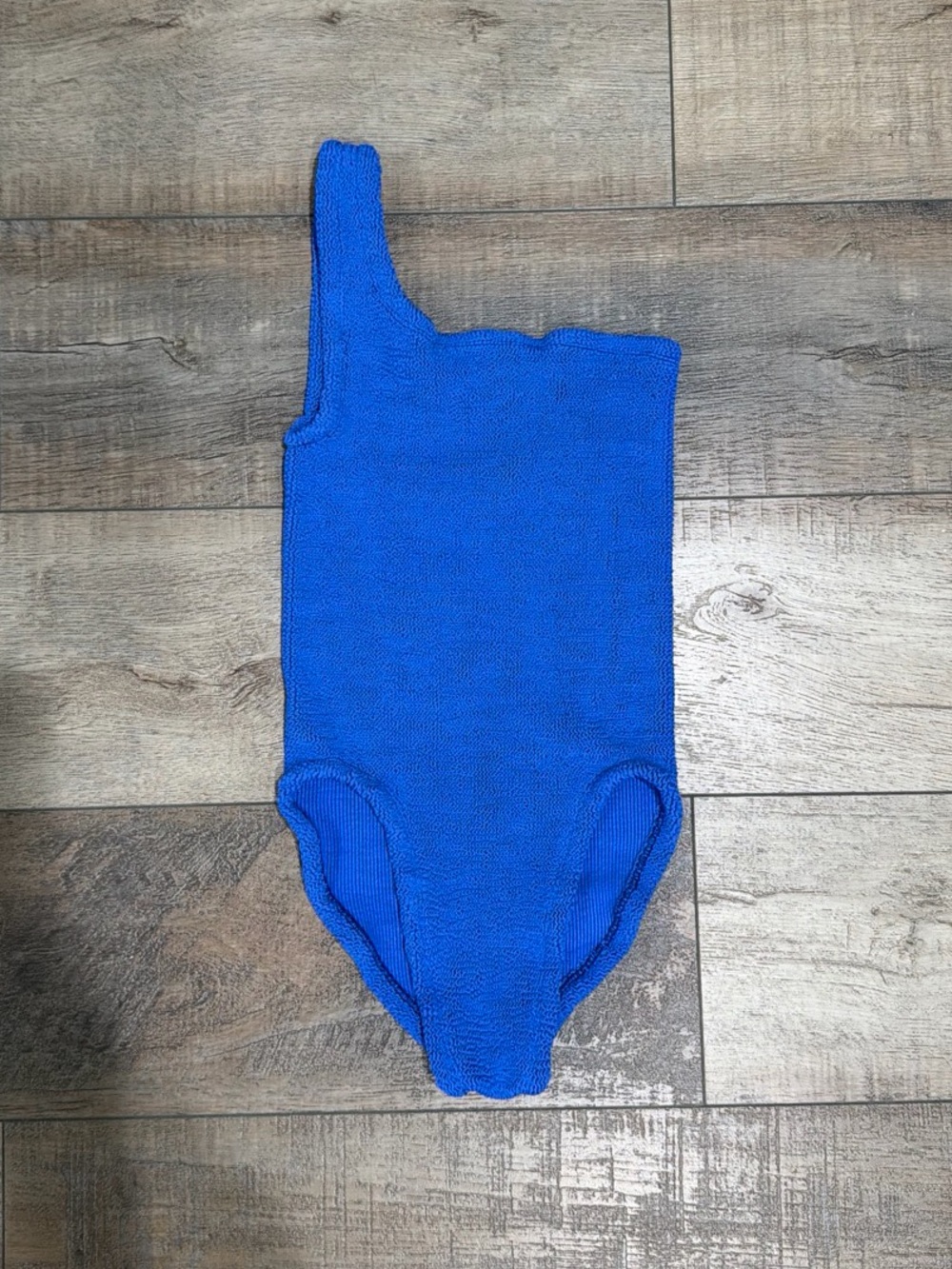 Hunza G Nancy one should one piece swimsuit in royal blue - Picture 1 of 6